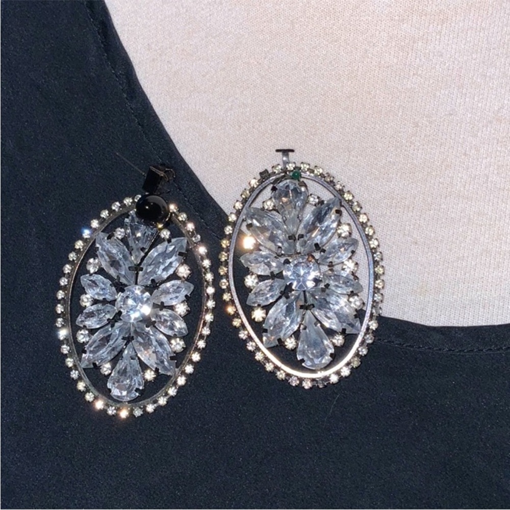 Two Rhinestone earrings